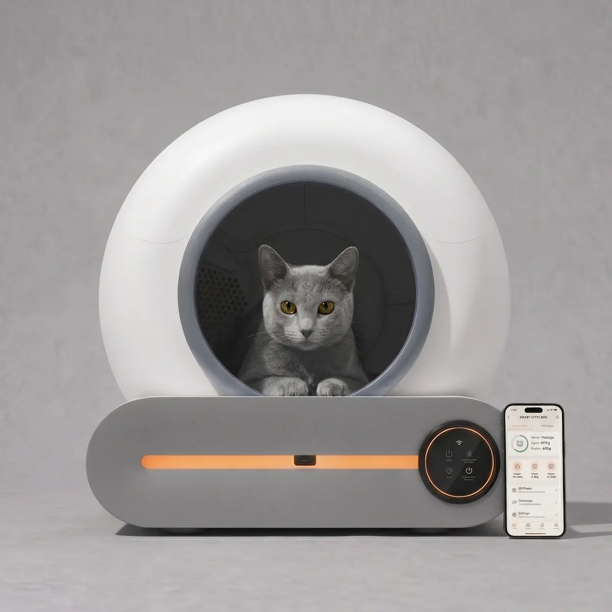 KORU ONE - Litière Automatique pour Chat - Pack Tapis + Sacs Inclus