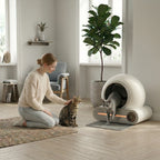 KORU ONE - Litière Automatique pour Chat - Pack Tapis + Sacs Inclus