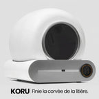 KORU ONE - Litière Automatique pour Chat - Pack Tapis + Sacs Inclus