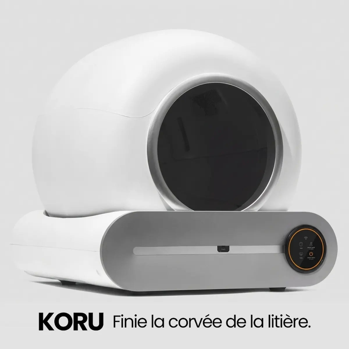 KORU ONE - Litière Automatique pour Chat - Pack Tapis + Sacs Inclus