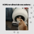 KORU ONE - Litière Automatique pour Chat - Pack Tapis + Sacs Inclus