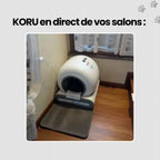 KORU ONE - Litière Automatique pour Chat - Pack Tapis + Sacs Inclus